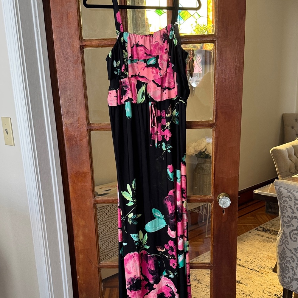 Style & Co. Vibrant Pink and Green Dress Size 1x